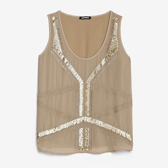 express sequin tank